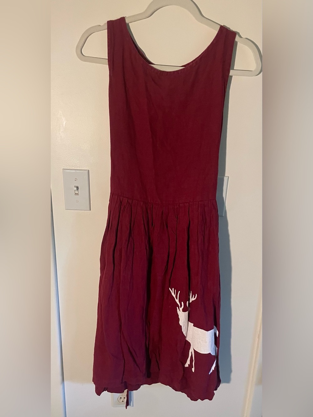 Palava Mabel dress reindeer print in size S